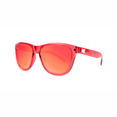 lenoor crown knockaround kids sunglasses red monochrome