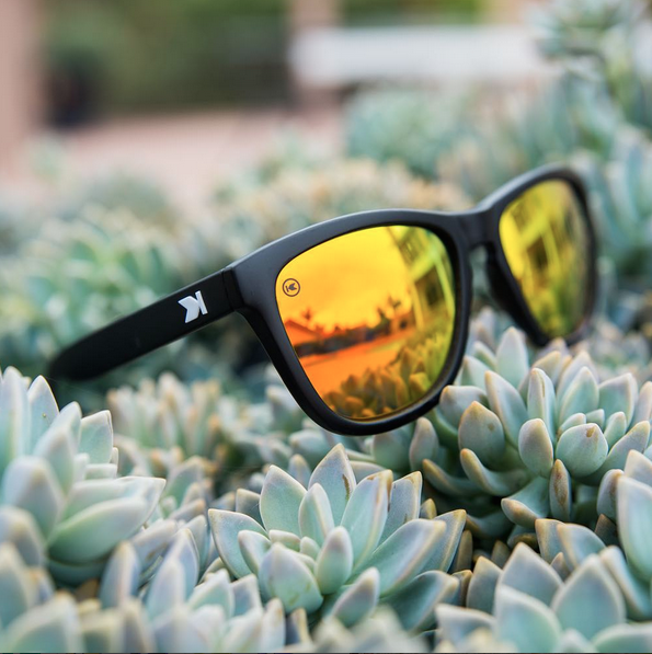 lenoor crown knockaround premiums sunglasses black sunset