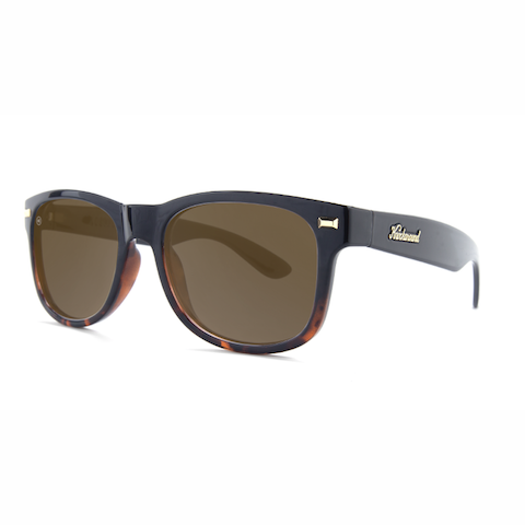 lenoor crown knockaround fort knocks sunglasses black tortoise fade amber