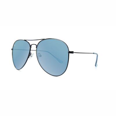 lenoor crown knockaround mile highs sunglasses black sky blue