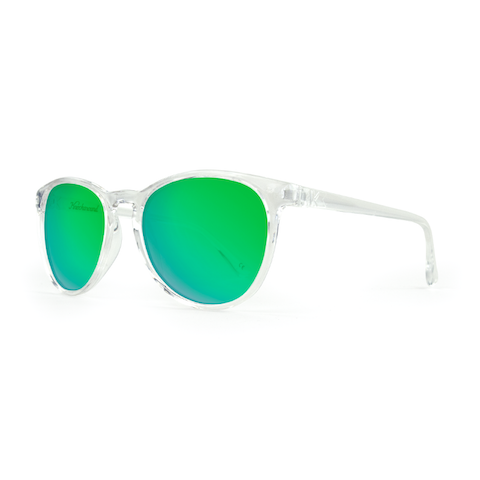 lenoor crown knockaround mai tais sunglasses clear green moonshine