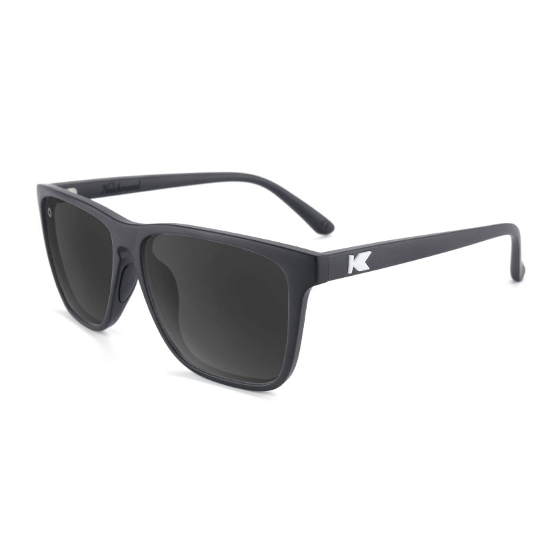lenoor crown knockaround fast lanes sport sunglasses matte black smoke