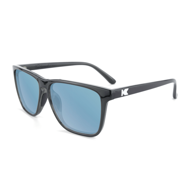 lenoor crown knockaround fast lanes sport sunglasses jelly black sky blue