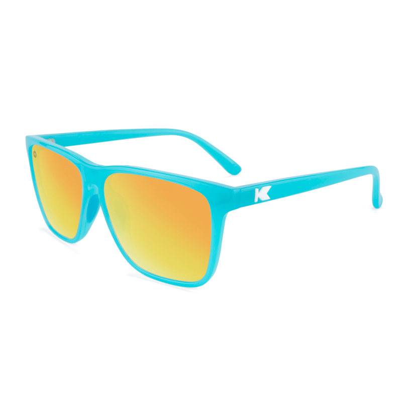 lenoor crown knockaround fast lanes sport sunglasses pool blue sunset