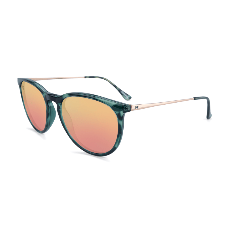 lenoor crown knockaround mary janes sunglasses slate tortoise shell rose gold