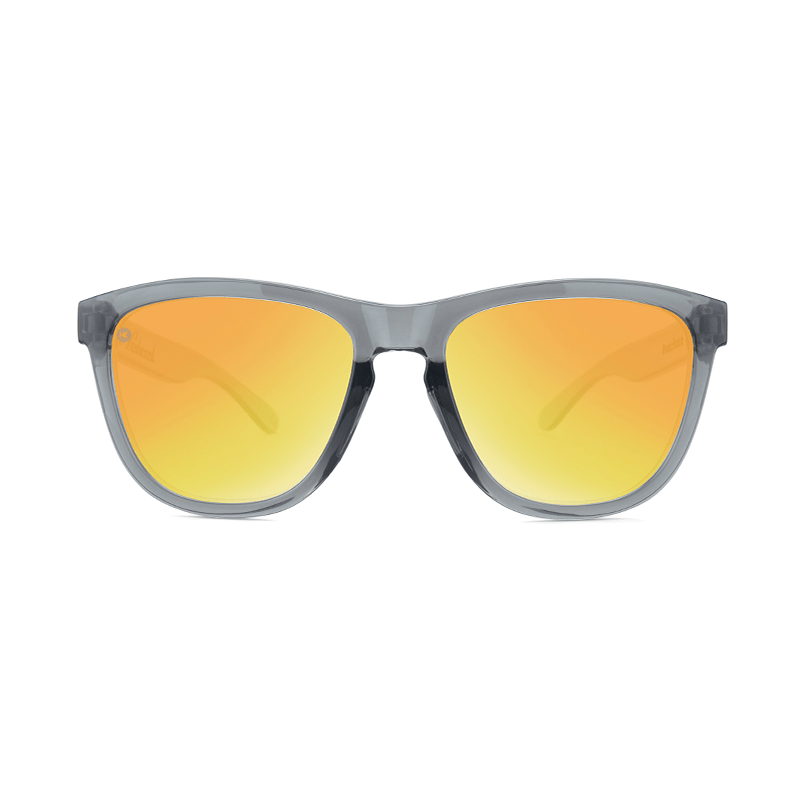 lenoor crown knockaround premiums sport sunglasses clear grey sunset