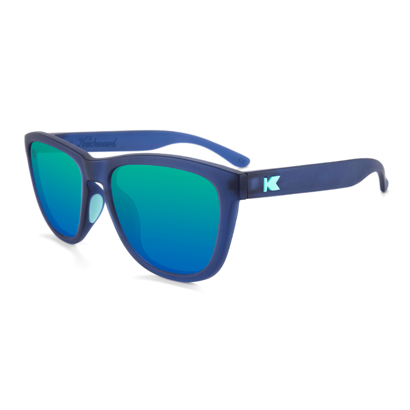 lenoor crown knockaround premiums sport sunglasses rubberized navy mint