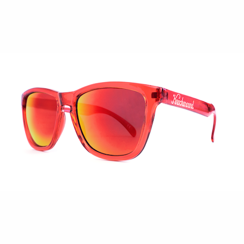 lenoor crown knockaround classics sunglasses red monochrome
