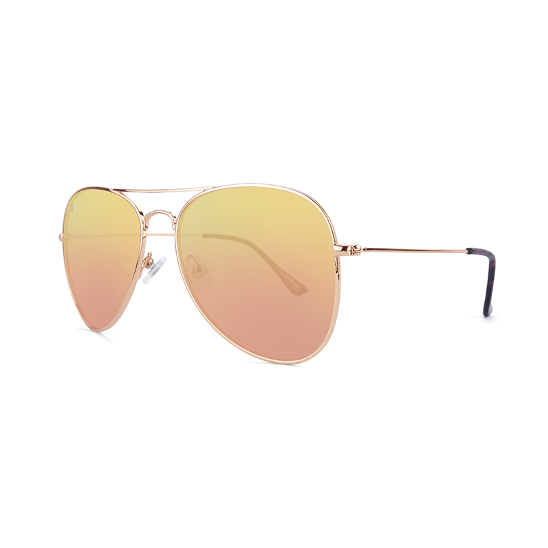 lenoor crown knockaround mile highs sunglasses rose gold copper