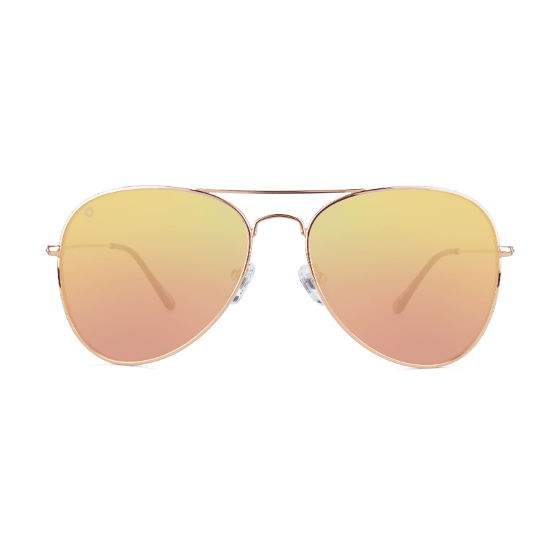 lenoor crown knockaround mile highs sunglasses rose gold copper