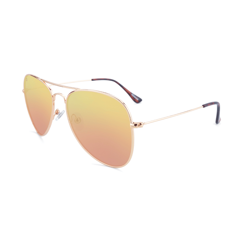 lenoor crown knockaround mile highs sunglasses rose gold copper