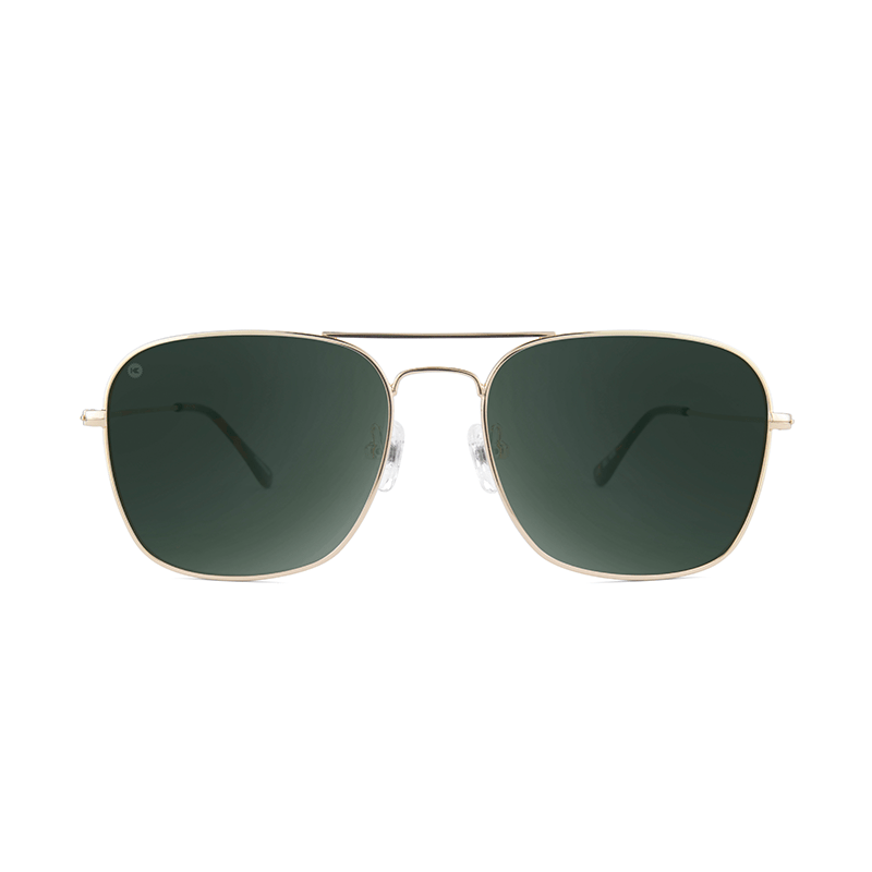 lenoor crown knockaround mount evans sunglasses gold aviator green