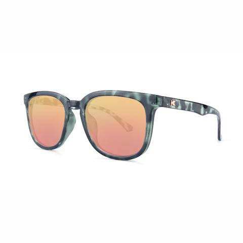 lenoor crown knockaround paso robles sunglasses slate tortoise shell rose gold