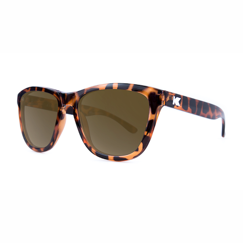 lenoor crown knockaround premiums sunglasses glossy tortoise shell amber