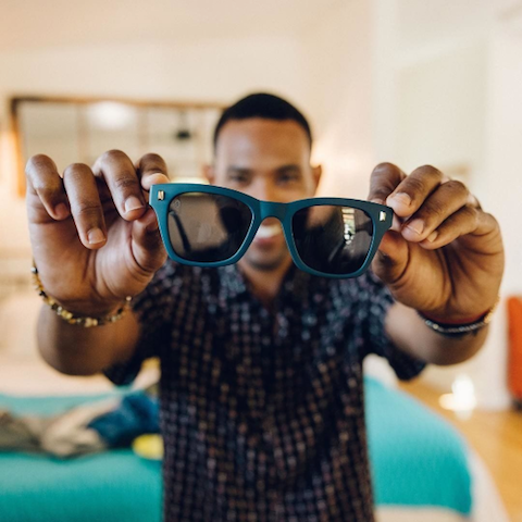 Knockaround Sunglasses | Navy Blue Smoke Seventy Nines