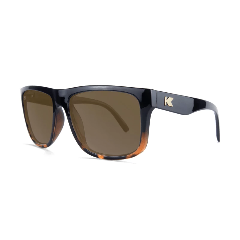 lenoor crown knockaround torrey pines glossy black tortoise shell fade amber