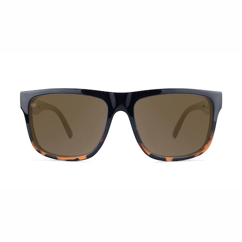 lenoor crown knockaround torrey pines glossy black tortoise shell fade amber