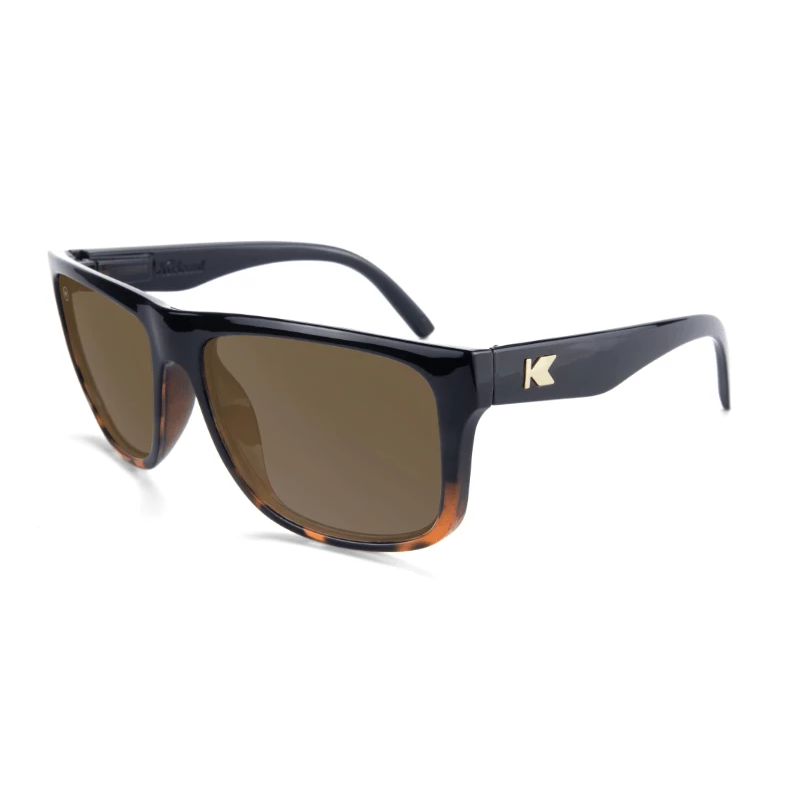 lenoor crown knockaround torrey pines glossy black tortoise shell fade amber