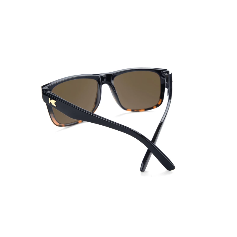 lenoor crown knockaround torrey pines glossy black tortoise shell fade amber