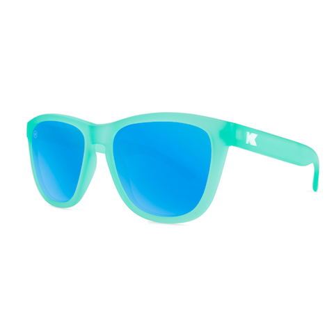 lenoor crown knockaround premiums sunglasses frosted rubber mint aqua