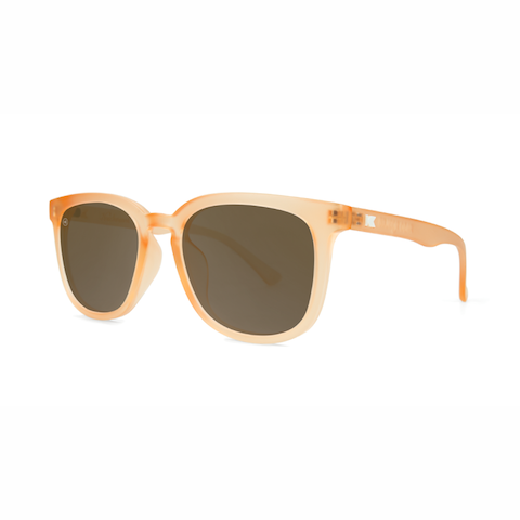 lenoor crown knockaround paso robles sunglasses frosted rose quartz amber