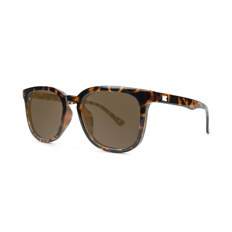 lenoor crown knockaround paso robles sunglasses glossy tortoise shell amber