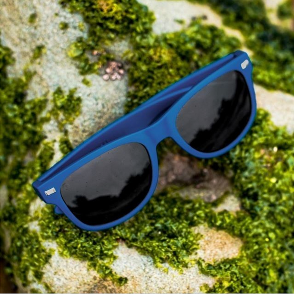 lenoor crown knockaround fort knocks sunglasses navy blue smoke