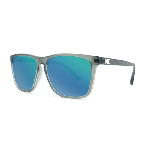 lenoor crown knockaround fast lanes sunglasses frosted grey green moonshine