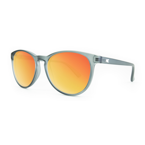 lenoor crown knockaround mai tais sunglasses frosted grey red sunset 