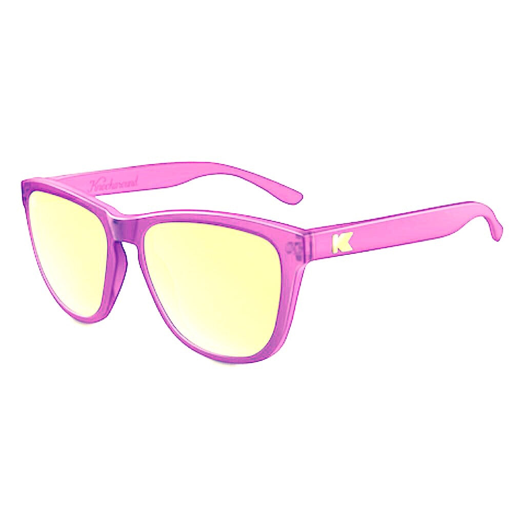 lenoor crown knockaround premiums sunglasses frosted lavender sunset