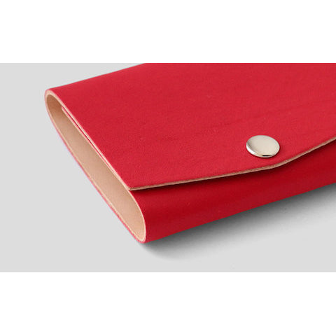 lenoor crown trio mini wallet red