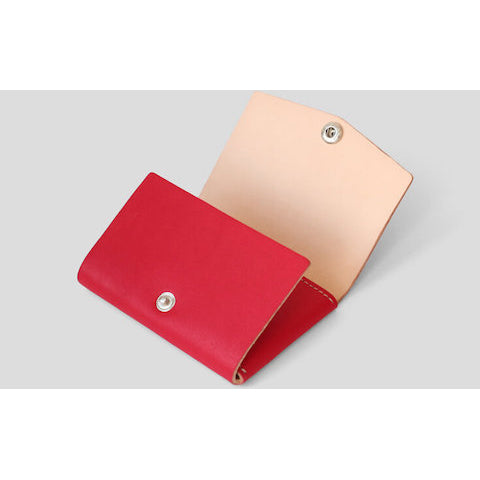 lenoor crown trio mini wallet red