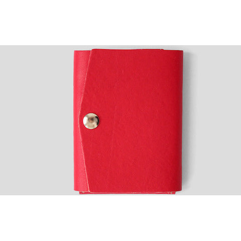 lenoor crown trio mini wallet red