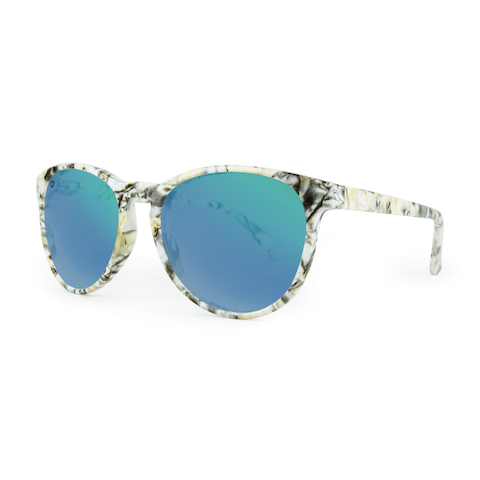 lenoor crown knockaround mai tais sunglasses marble green moonshine